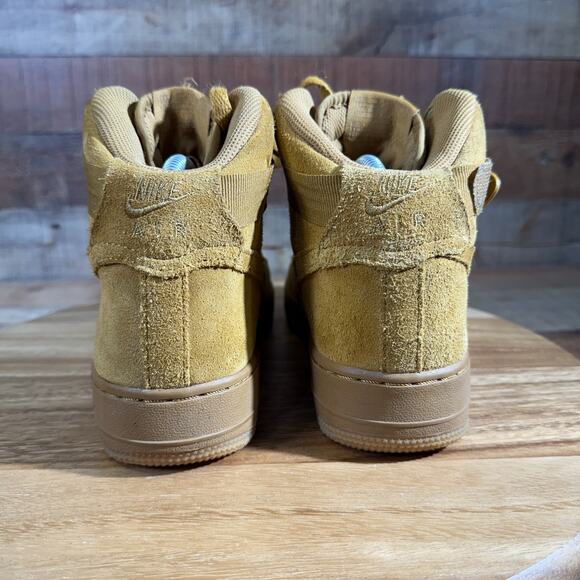 Nike Air Force Shoes Youth Kids 6Y Fits Women 7.5-8 Suede Tan 1 High LV8 Lace Up - Picture 4 of 12